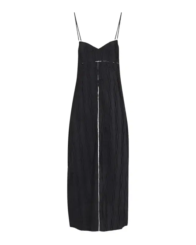Leah Textured Sleeveless Midi Dress