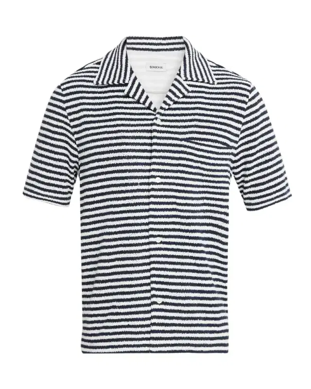 Men 's Cedric Stripe Short-Sleeve Shirt