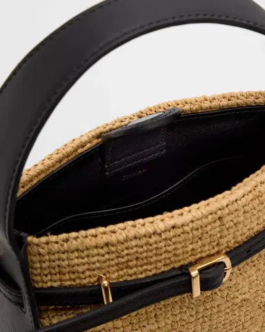 Simkhai Cleo Mini Raffia Bucket Bag | Thumbnail 4