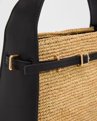 Simkhai Cleo Mini Raffia Bucket Bag | Thumbnail 6