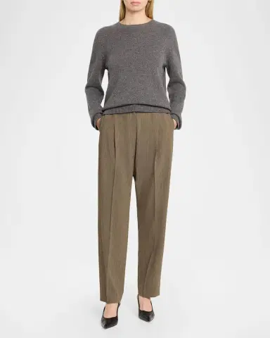 The Row Gianni Wool Pleated Tapered-Leg Pants | Thumbnail 2 The Row Gianni Wool Pleated Tapered-Leg Pants | Thumbnail 2