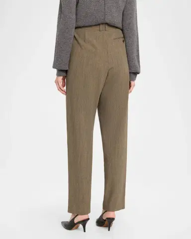 The Row Gianni Wool Pleated Tapered-Leg Pants | Thumbnail 3 The Row Gianni Wool Pleated Tapered-Leg Pants | Thumbnail 3