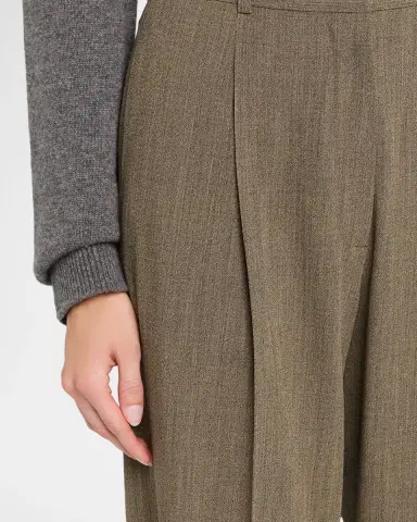 The Row Gianni Wool Pleated Tapered-Leg Pants | Thumbnail 5 The Row Gianni Wool Pleated Tapered-Leg Pants | Thumbnail 5