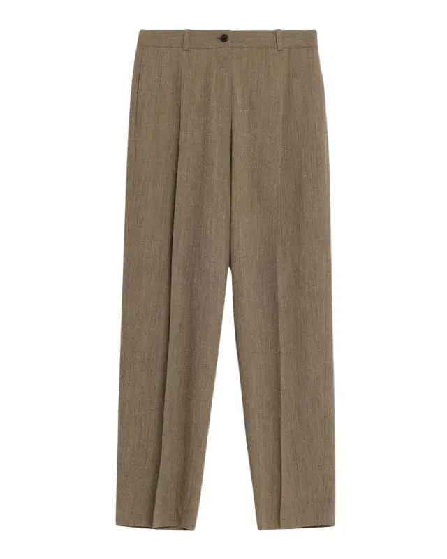 Gianni Wool Pleated Tapered-Leg Pants