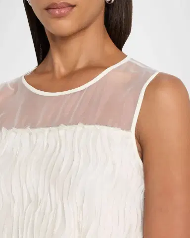 Peserico Sleeveless A-Line Midi Dress | Thumbnail 5 Peserico Sleeveless A-Line Midi Dress | Thumbnail 5