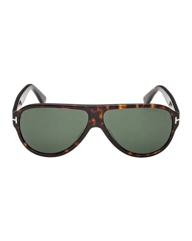 TOM FORD Men 's Samuele-02 Acetate Rectangle Sunglasses