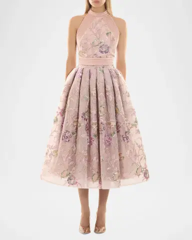 Zhivago The Bertolini Floral Embellished Midi Dress | Thumbnail 2
