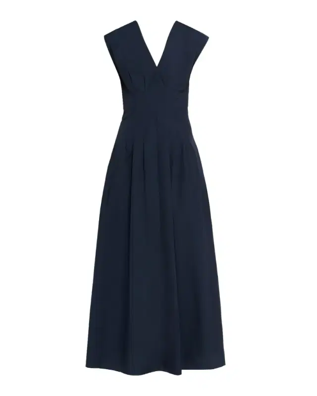 Ines Sleeveless Poplin Maxi Dress