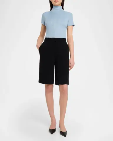 Vince Ribbed Mock-Neck Top | Thumbnail 2 Vince Ribbed Mock-Neck Top | Thumbnail 2