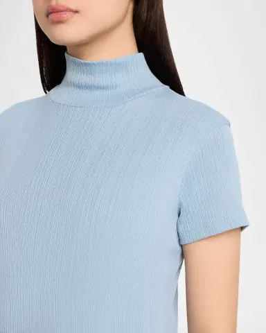 Vince Ribbed Mock-Neck Top | Thumbnail 5 Vince Ribbed Mock-Neck Top | Thumbnail 5