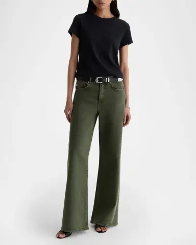 AG Jeans Sadie Crewneck Baby Rib Tee | Thumbnail 2