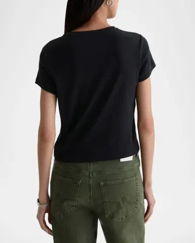 AG Jeans Sadie Crewneck Baby Rib Tee | Thumbnail 3