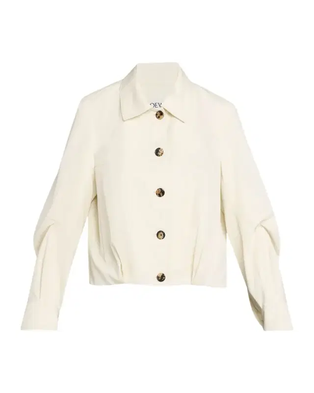 Single-Breasted Cotton Balloon Jacket