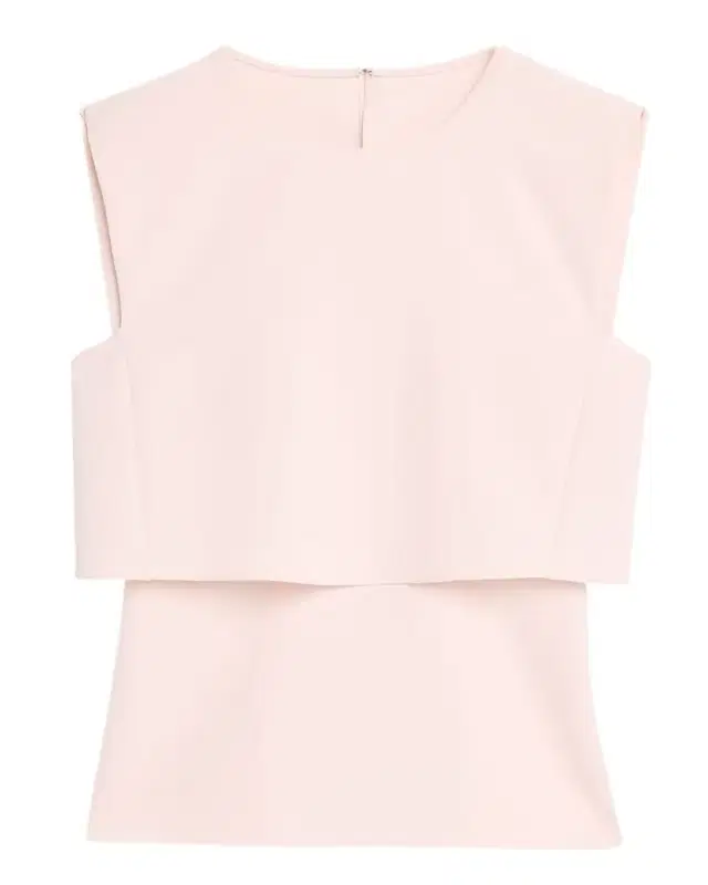 Prabal Gurung Fold Layered Crepe Sleeveless Top