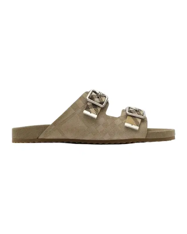 Men 's Urchin Check Suede Sandals