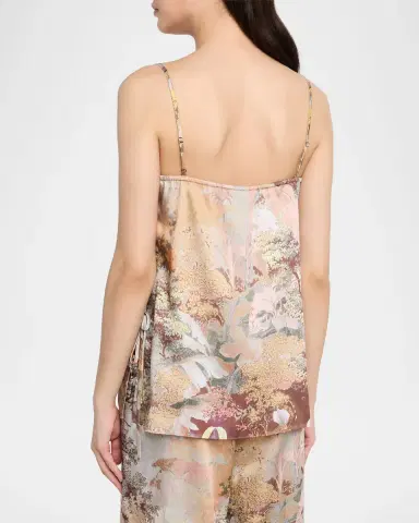 Kobi Halperin Gwen Sleeveless Botanical-Print Blouse | Thumbnail 3