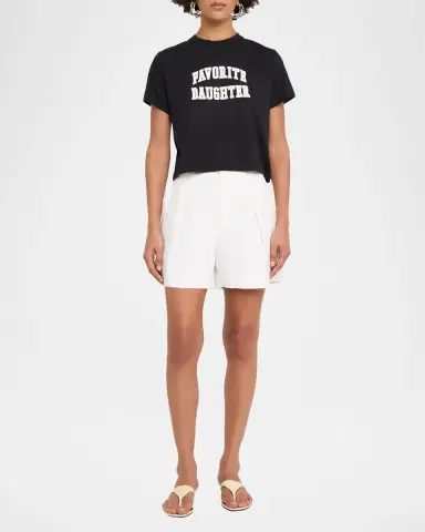 Favorite Daughter The Cropped Collegiate Short-Sleeve Tee | Thumbnail 2