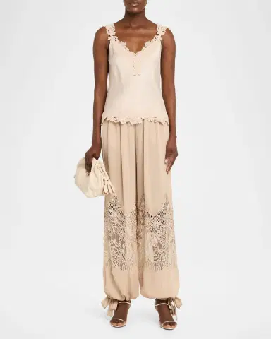 Kobi Halperin Faye Sleeveless Lace-Trim Blouse | Thumbnail 2 Kobi Halperin Faye Sleeveless Lace-Trim Blouse | Thumbnail 2