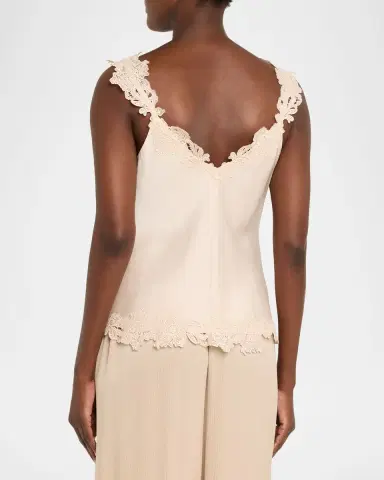 Kobi Halperin Faye Sleeveless Lace-Trim Blouse | Thumbnail 3 Kobi Halperin Faye Sleeveless Lace-Trim Blouse | Thumbnail 3