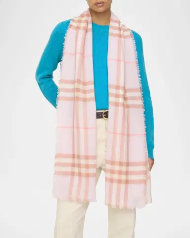 Burberry Wide Check Wool Scarf | Thumbnail 2 Burberry Wide Check Wool Scarf | Thumbnail 2
