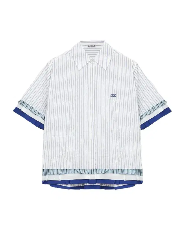 Loewe Short-Sleeve Layered Button-Down Shirt