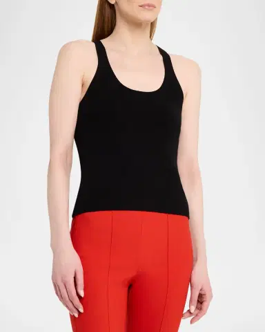 Vince Stretch-Viscose Tank Top | Thumbnail 4