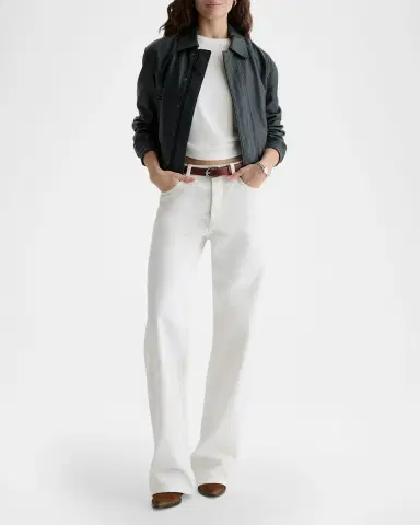 AG Jeans Sadie Crewneck Baby Rib Tee | Thumbnail 2