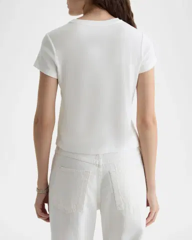 AG Jeans Sadie Crewneck Baby Rib Tee | Thumbnail 3