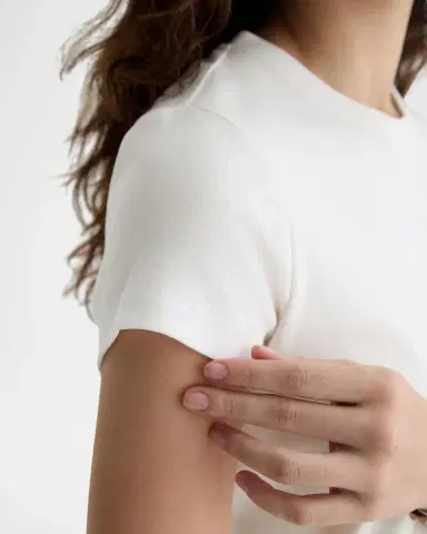AG Jeans Sadie Crewneck Baby Rib Tee | Thumbnail 5