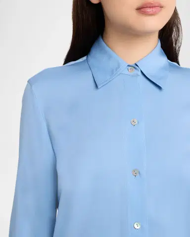 Vince Classic Button-Front Blouse | Thumbnail 5