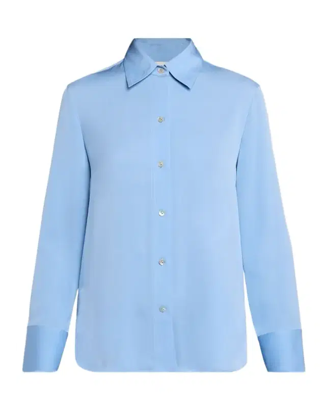 Vince Classic Button-Front Blouse