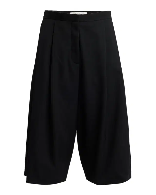 Kalyan Wide-Leg Wool Gabardine Shorts
