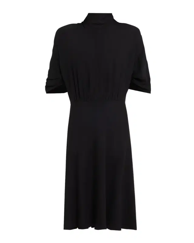 THE ROW Emmeline Short-Sleeve Silk Midi Dress