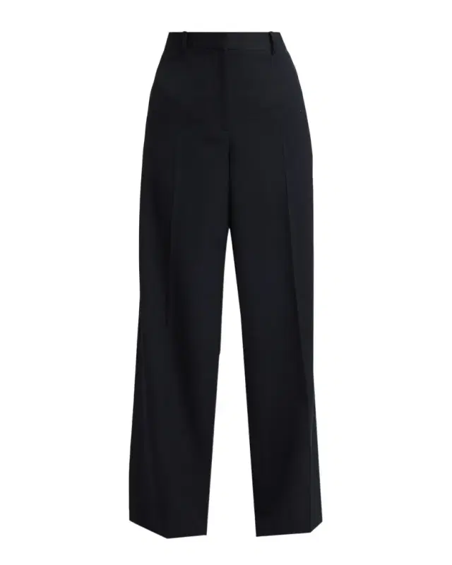 Dender Straight-Leg Wool Gabardine Pants