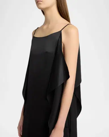 The Row Kylo Draped Silk Maxi Dress | Thumbnail 5 The Row Kylo Draped Silk Maxi Dress | Thumbnail 5