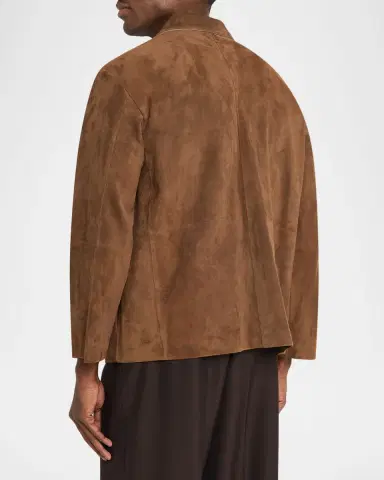 The Row Janine Suede Shirt Jacket | Thumbnail 3