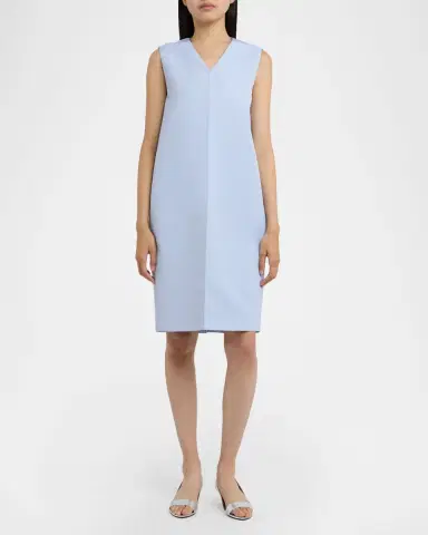 Jil Sander V-Neck Sleeveless Shift Dress | Thumbnail 2 Jil Sander V-Neck Sleeveless Shift Dress | Thumbnail 2