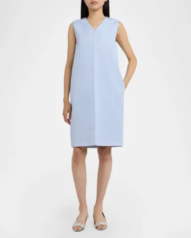 Jil Sander V-Neck Sleeveless Shift Dress | Thumbnail 4 Jil Sander V-Neck Sleeveless Shift Dress | Thumbnail 4