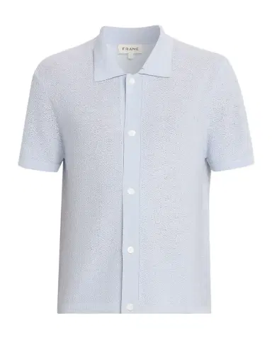 FRAME Men's Textured Short-Sleeve Shirt | Thumbnail 1