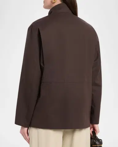The Row Floriane Cotton-Cashmere Utility Jacket | Thumbnail 3 The Row Floriane Cotton-Cashmere Utility Jacket | Thumbnail 3