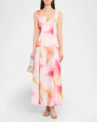 Prabal Gurung Square-Neck Floral-Print Maxi Tank Dress | Thumbnail 2