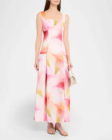 Prabal Gurung Square-Neck Floral-Print Maxi Tank Dress | Thumbnail 4