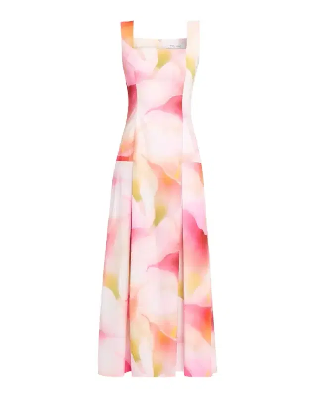 Square-Neck Floral-Print Maxi Tank Dress Square-Neck Floral-Print Maxi Tank Dress