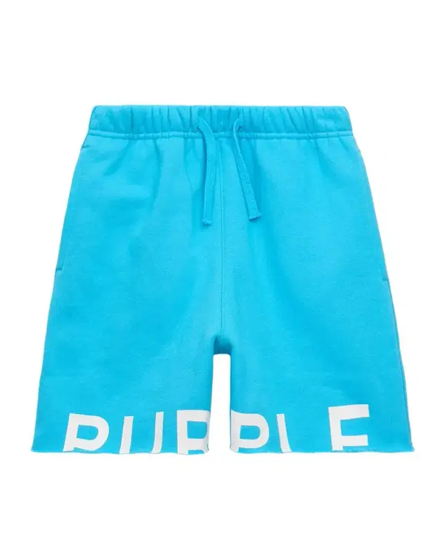 Purple Kids Boy 's Logo-Print Raw-Edge Fleece Shorts, Size 6-