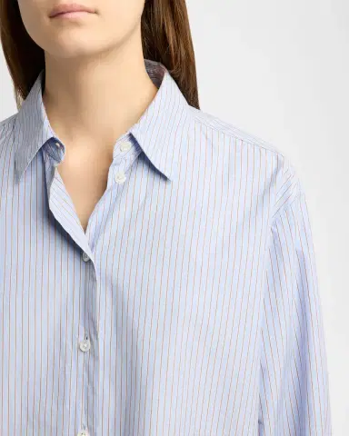 The Row Sisilia Striped Cotton Poplin Button-Front Shirt | Thumbnail 5 The Row Sisilia Striped Cotton Poplin Button-Front Shirt | Thumbnail 5