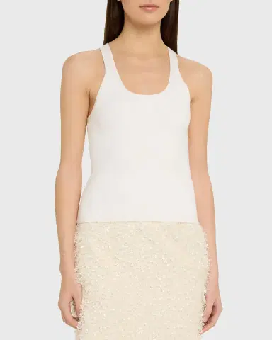 Vince Stretch-Viscose Tank Top | Thumbnail 4