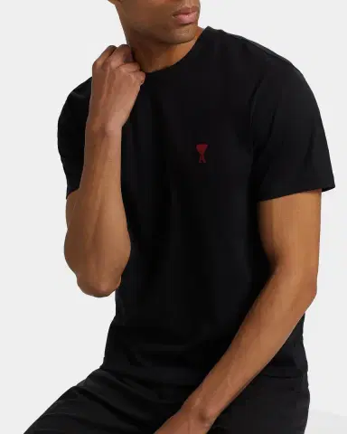 AMI PARIS Men's Ami de Coeur Cotton Jersey Crewneck T-Shirt | Thumbnail 5