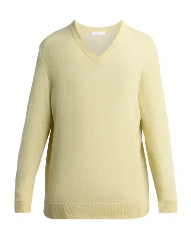 The Row Nian Cashmere V-Neck Sweater | Thumbnail 1 The Row Nian Cashmere V-Neck Sweater | Thumbnail 1