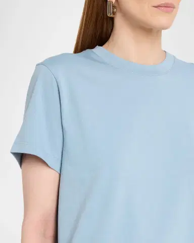 Vince Short-Sleeve Pima Cotton Crewneck T-Shirt | Thumbnail 5 Vince Short-Sleeve Pima Cotton Crewneck T-Shirt | Thumbnail 5