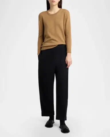 The Row Noler Cashmere Crewneck Sweater | Thumbnail 2 The Row Noler Cashmere Crewneck Sweater | Thumbnail 2
